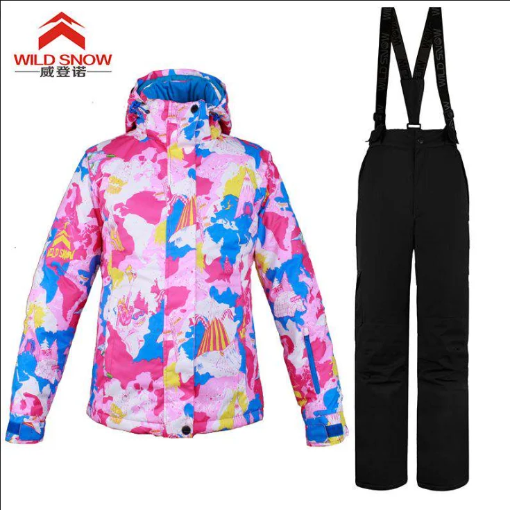 
China factory Custom 3M thinsulate women ski jacket for outdoors 