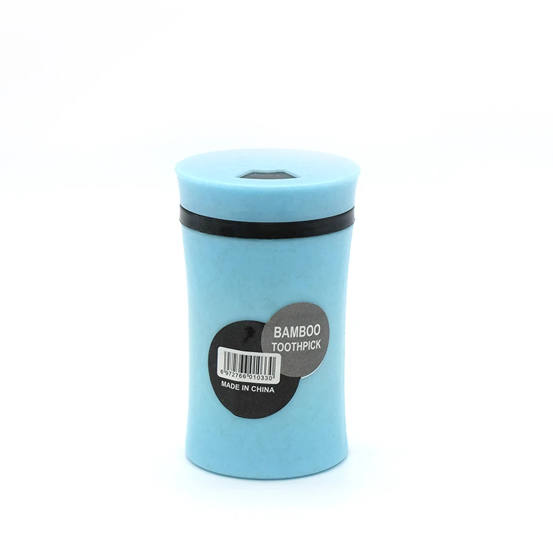 Chinese manufacturer Flexible wooden toothpicks with plastic containers bilateral disposable toothpicks
