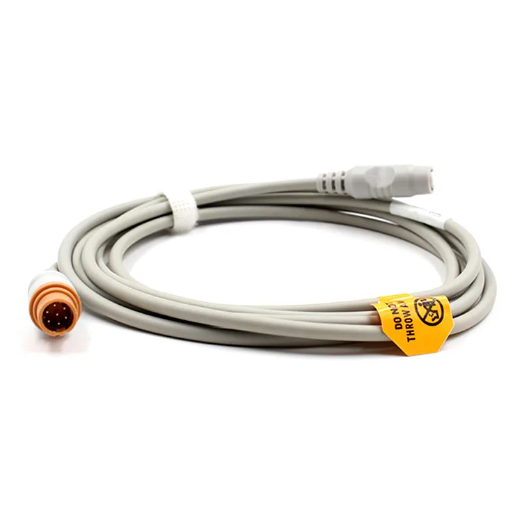 Medical supplies accessories Compatible with Siemens transducer IBP cable Round 7 Pins IBP adapter cable Philips