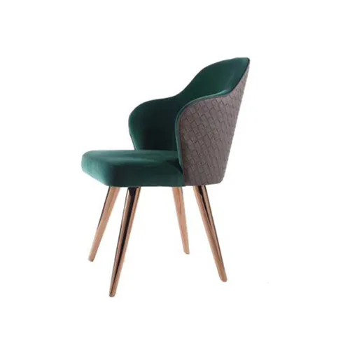 Baroque Style Fabric Upholstered Dining Room Chair For French Restaurant DC-1301