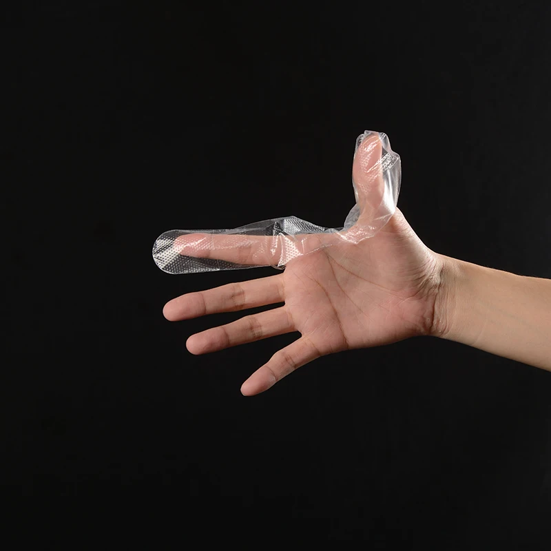 Eco-Friendly 2-Finger Cot Finger Stall Gloves for Household Use while Eating Fried Chicken Made