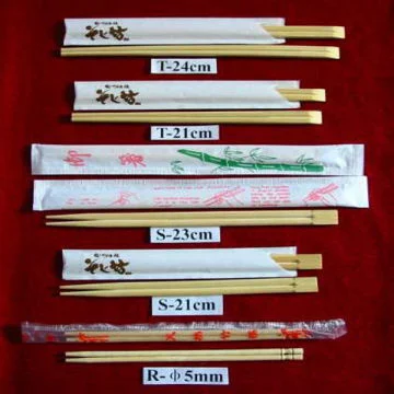 Custom Printed Disposable Set Sushi Chopsticks Bamboo With Logo Biodegradable Chopsticks Bamboo Stick bacchette