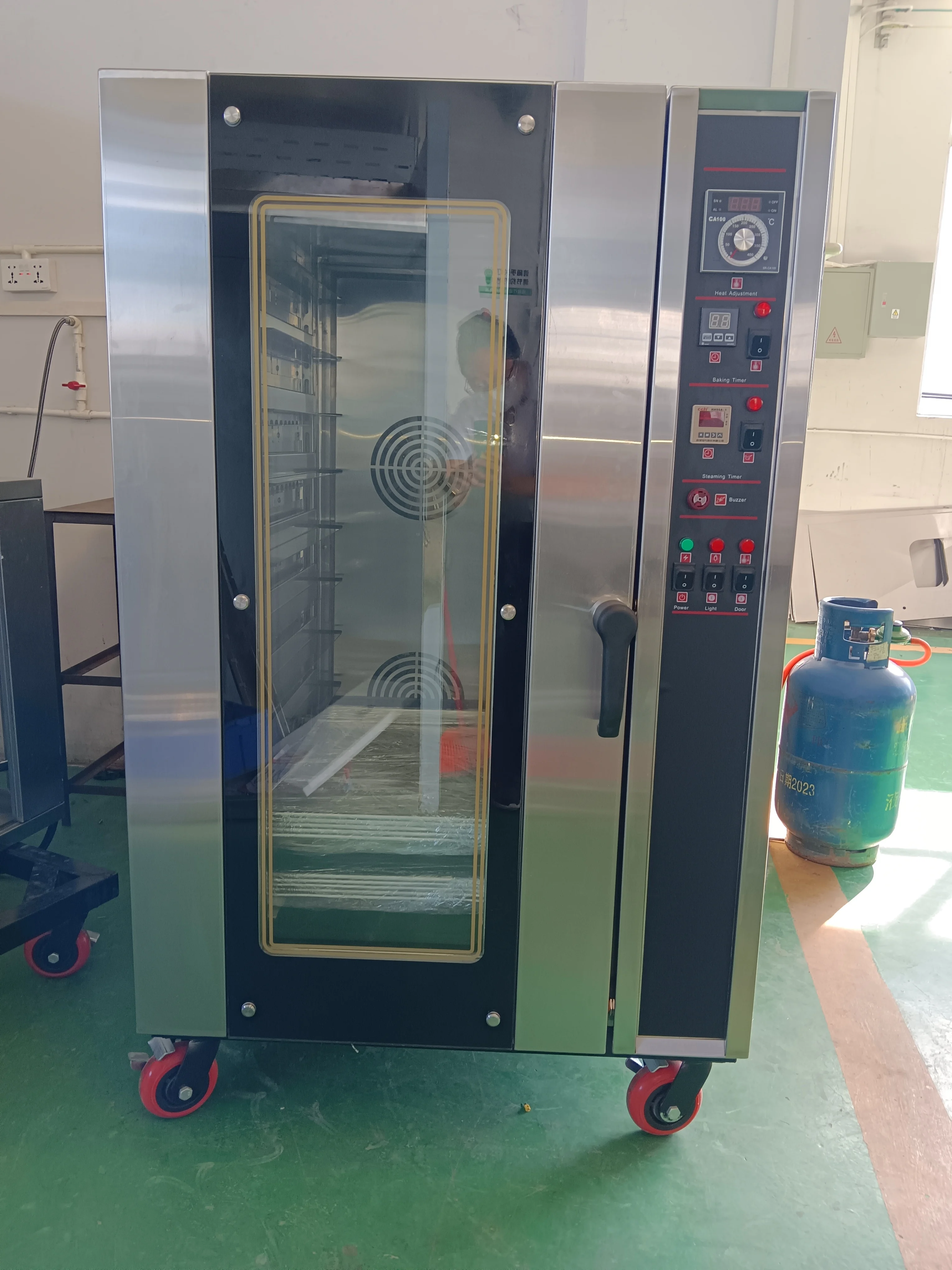 10-Tray Commercial Hot Air Convection Oven Electric & Gas for Bakery Use-Baking Pizza & Cake Core Component Engine