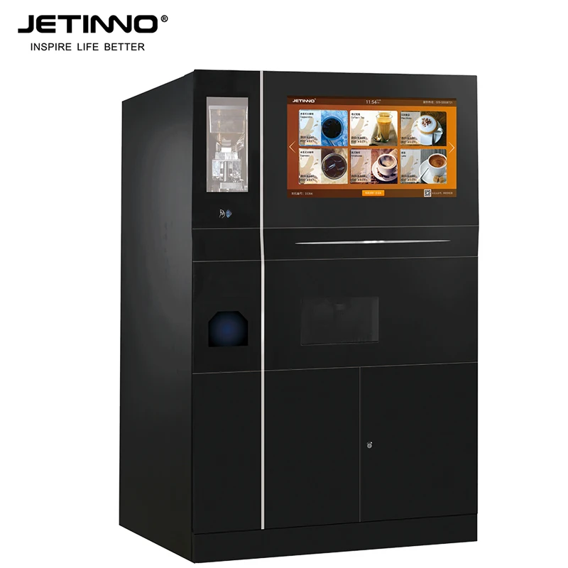 Jetinno JL510 Tea Coffee Vending Machine 27' Touch Screen 40 Kinds Drinks Ice Coffee Vending Machines