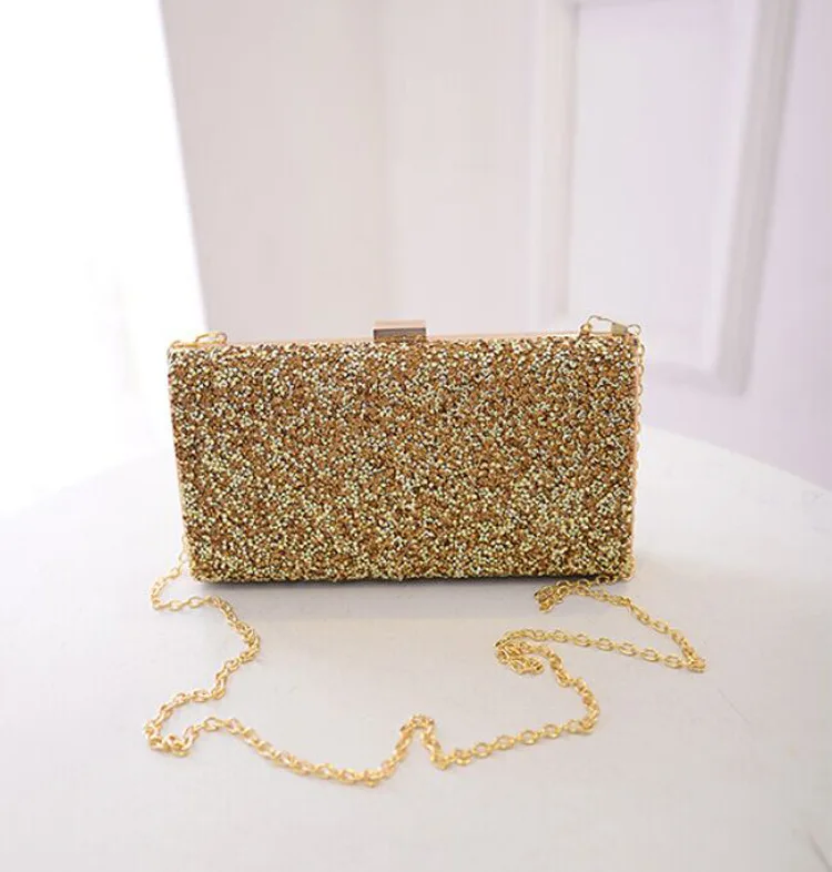 Hot Selling Fashion Gold Women Luxury Diamond Party Evening Bag Ladies Clutch Bag for 2021