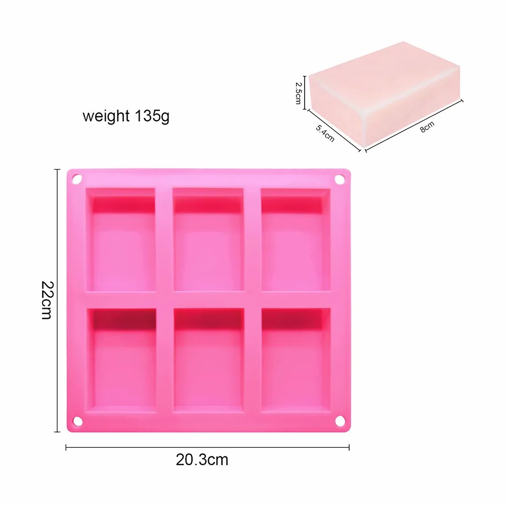 Customize Food Grade BPA free 3D Flower Design Handmade Rectangle Soap Mold Silicone