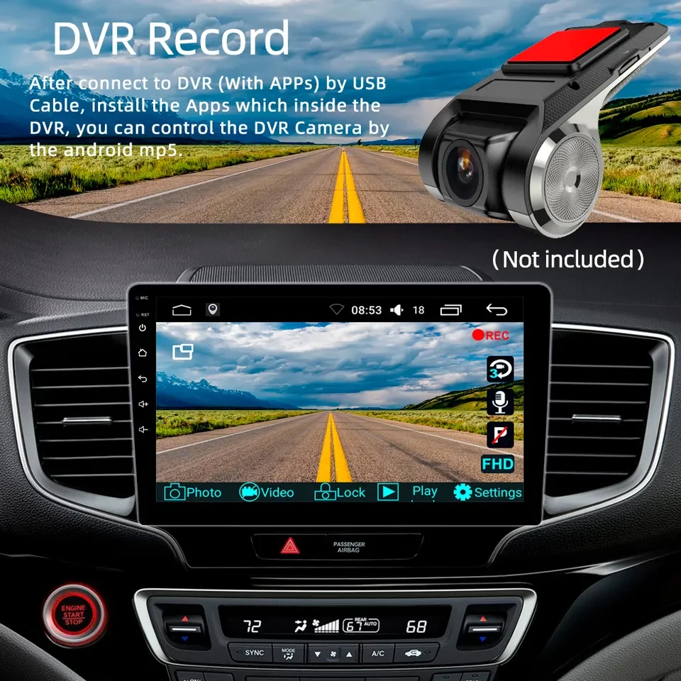 1+16/1+32G/2+32G 2 Din 7/9/10 Inch Android car player GPS Wifi BT FM RDS AUX Car Video Player car dvd player touch screen