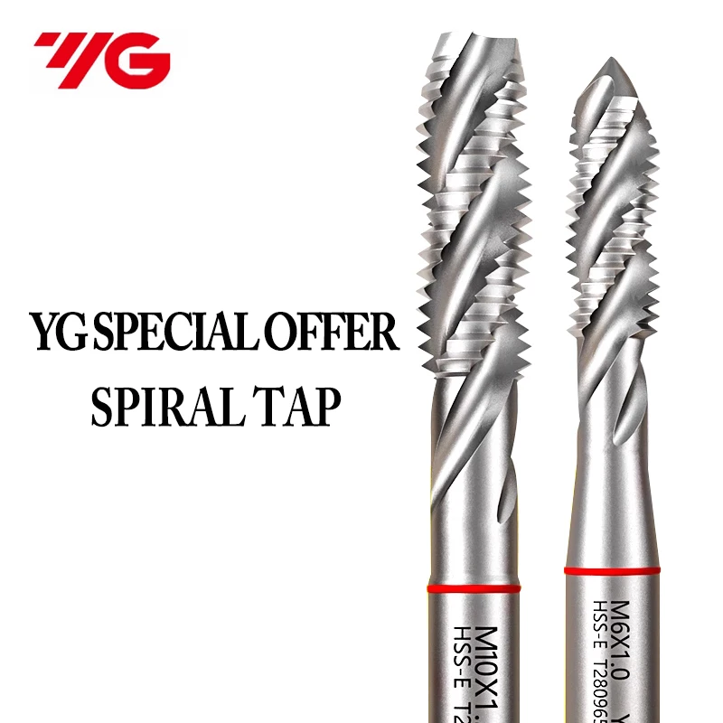 Korean YG  Combo Machine Multi-function Spiral Tap for Steel Parts Stainless Steel Aluminum T28 grinding stone drill bits