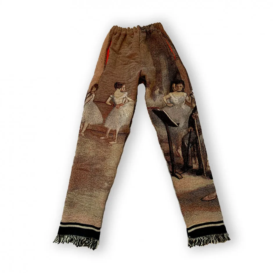 Good quality and price art Tapestry pants blanket sweater pants custom Tapestry carpet pants