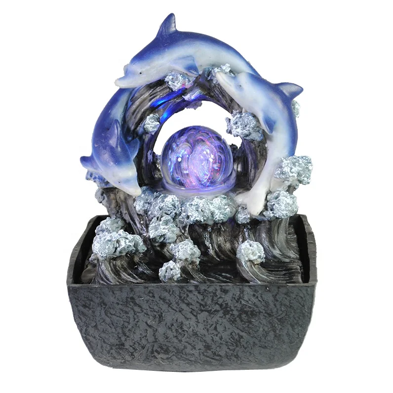 Статуя животного в форме шара, Дельфина, водяной фонтан для украшения дома