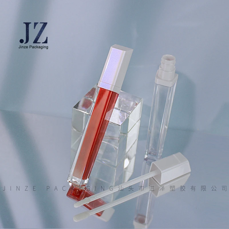  Jinze новый роскошный блестящий белый готовый к отправке прозрачный блеск для губ палочки 7