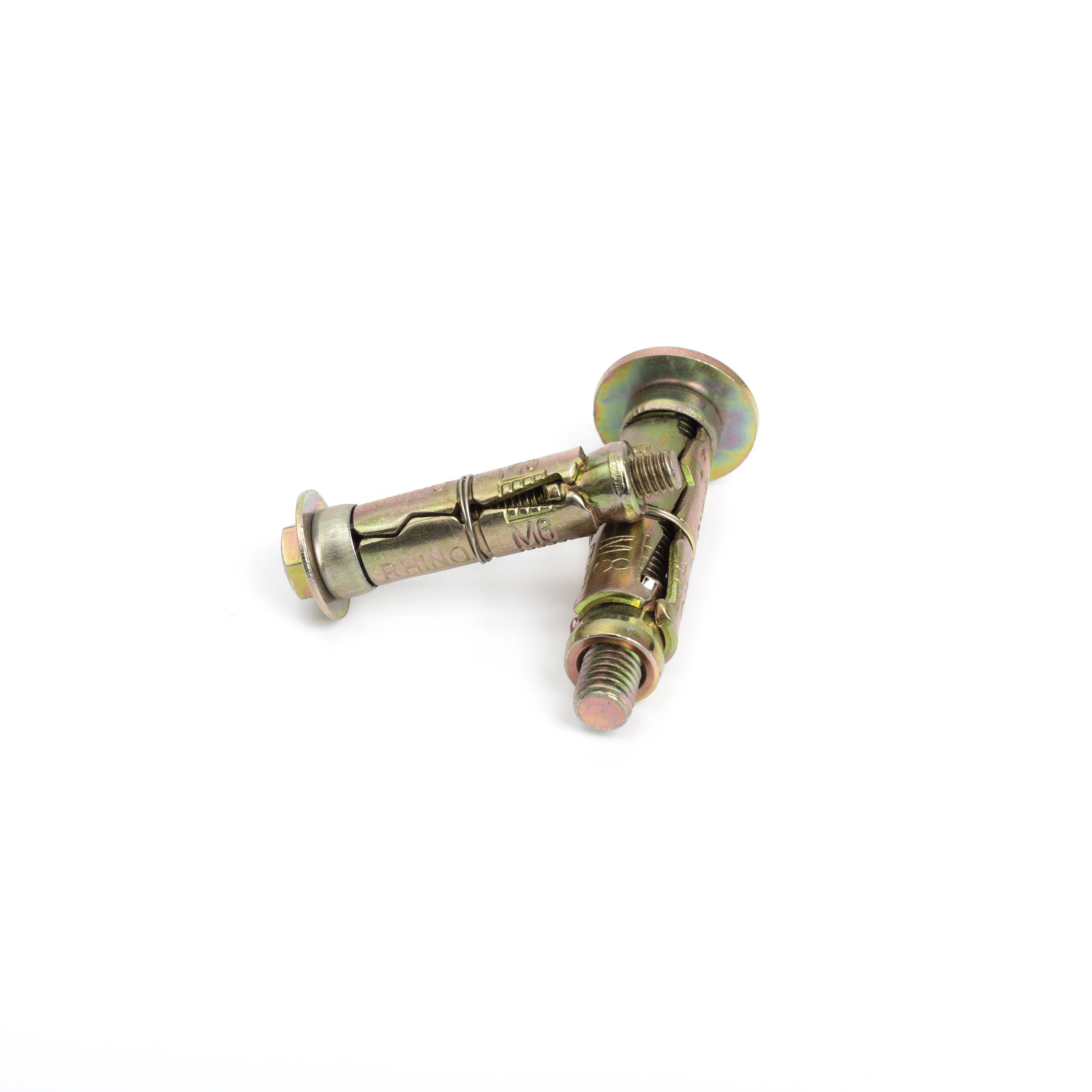 Galvanized Carbon steel 3Pcs 4Pcs Heavy Duty Shield  Anchor Expansion Anchor Bolts