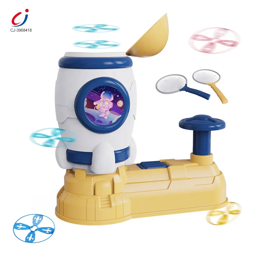 Chengji Outdoor Sports Rocket Pedal Ejection ufo Saucer Launcher Catch and Shooting Game Flying Disc Toy