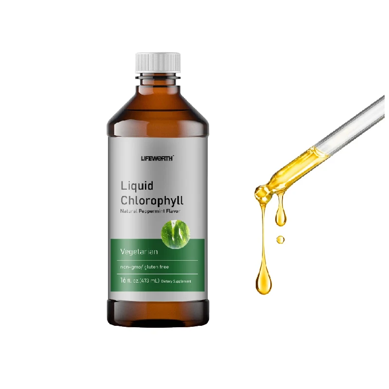 LIFEWORTH Wholesale Customize Drinking Supplements Organic Plant Liquid Chlorophyll Drops