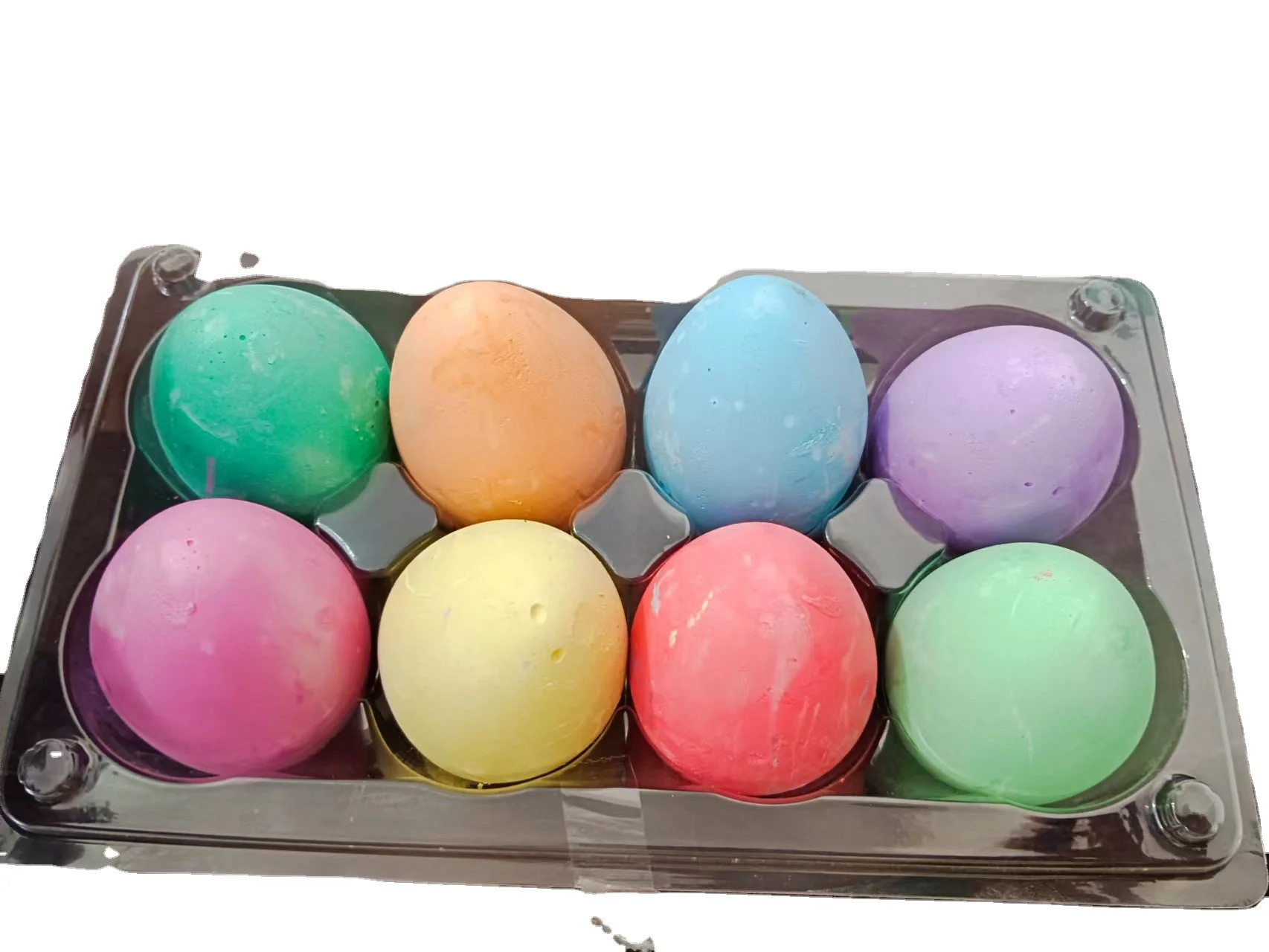 8pcs chalk egg set sidewalk chalk street chalk dustless reflective