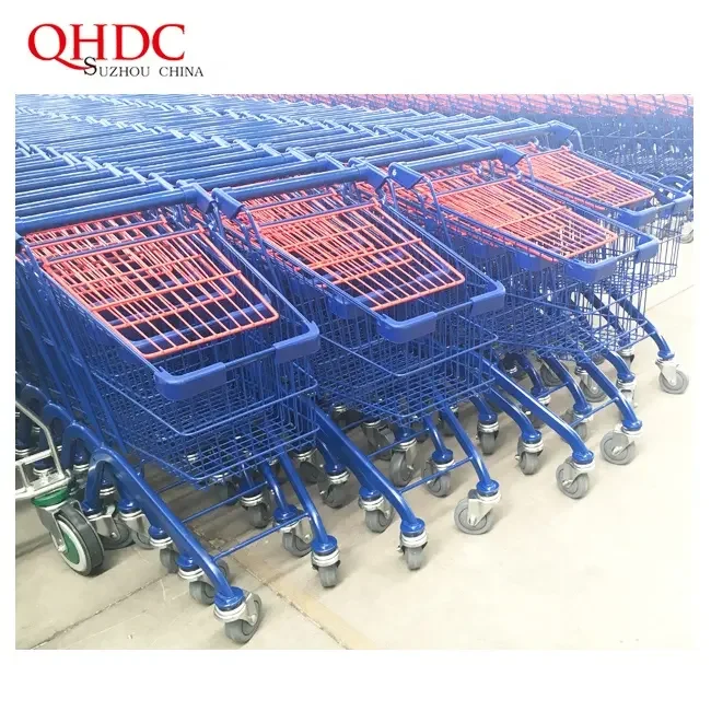 Supermarket Trolley Metal Shopping Carts mini baby trolley cart