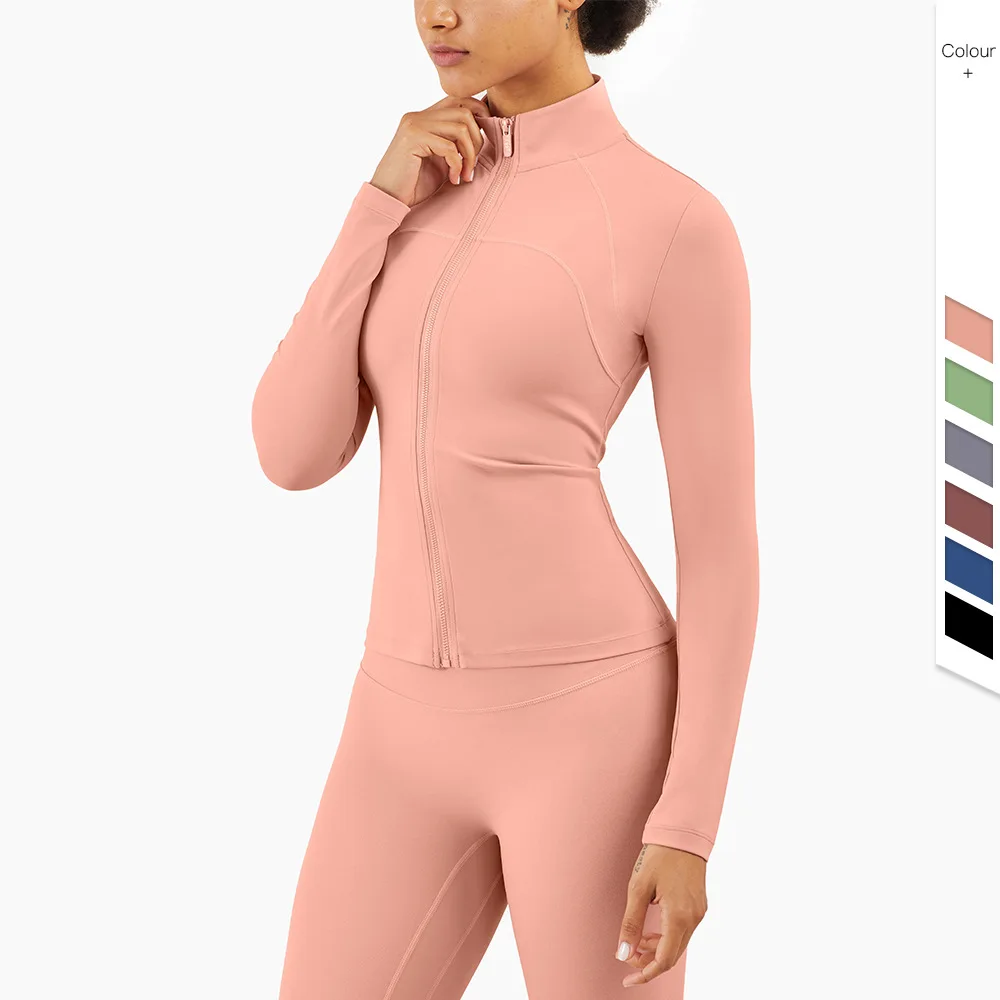 High Quality Workout Clothes Zip Fitness Yoga Tight Jacket Wholesale Women Custom Gym Sports Hoodies From Inspired Design