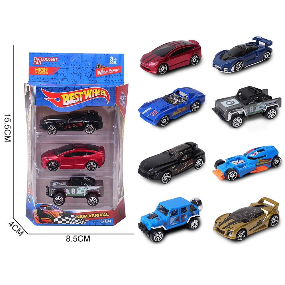Wholesale mini car Metal model die cast mini alloy car Pull back Fun kids toy gift Iron toy car for kids