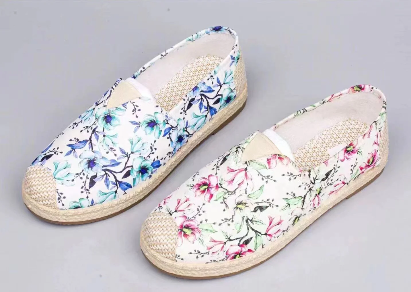 Fashion Women Printing Shoes Breathable Slip On Classic Casual Walking Sneakers for Ladies