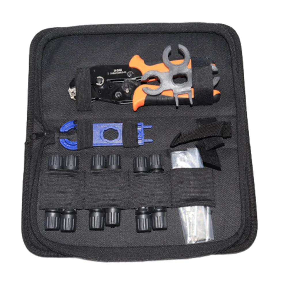 6PCS Solar Crimping Tool Kit for Solar Panel Male Female Solar Cable Connectors Crimper Spanner Wrench Solar Panel Wiring Kit
