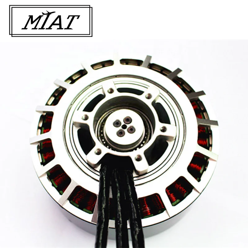 Бесщеточный электродвигатель с внешним ротором постоянного тока MIAT P500 20 кВт 77 нм 24S 200A ESC для электролодки робота