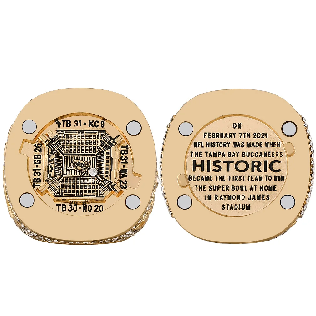 2020 Tampa Bay Buccaneers Ring Nfl Flip Tom Brady Championship Ring