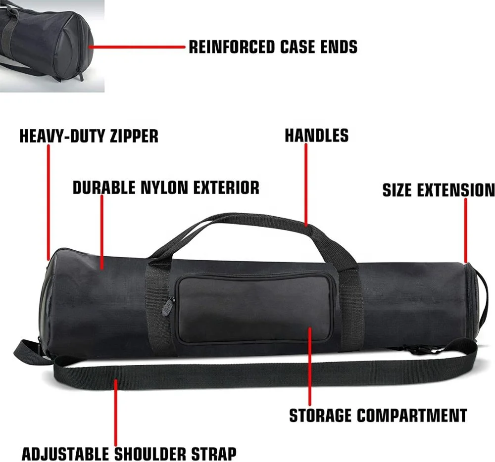 Premium Coated Oxford Photography Light Stand Carrying Bag Durable Camera Tripod Bag with Detachable Shoulder Strap