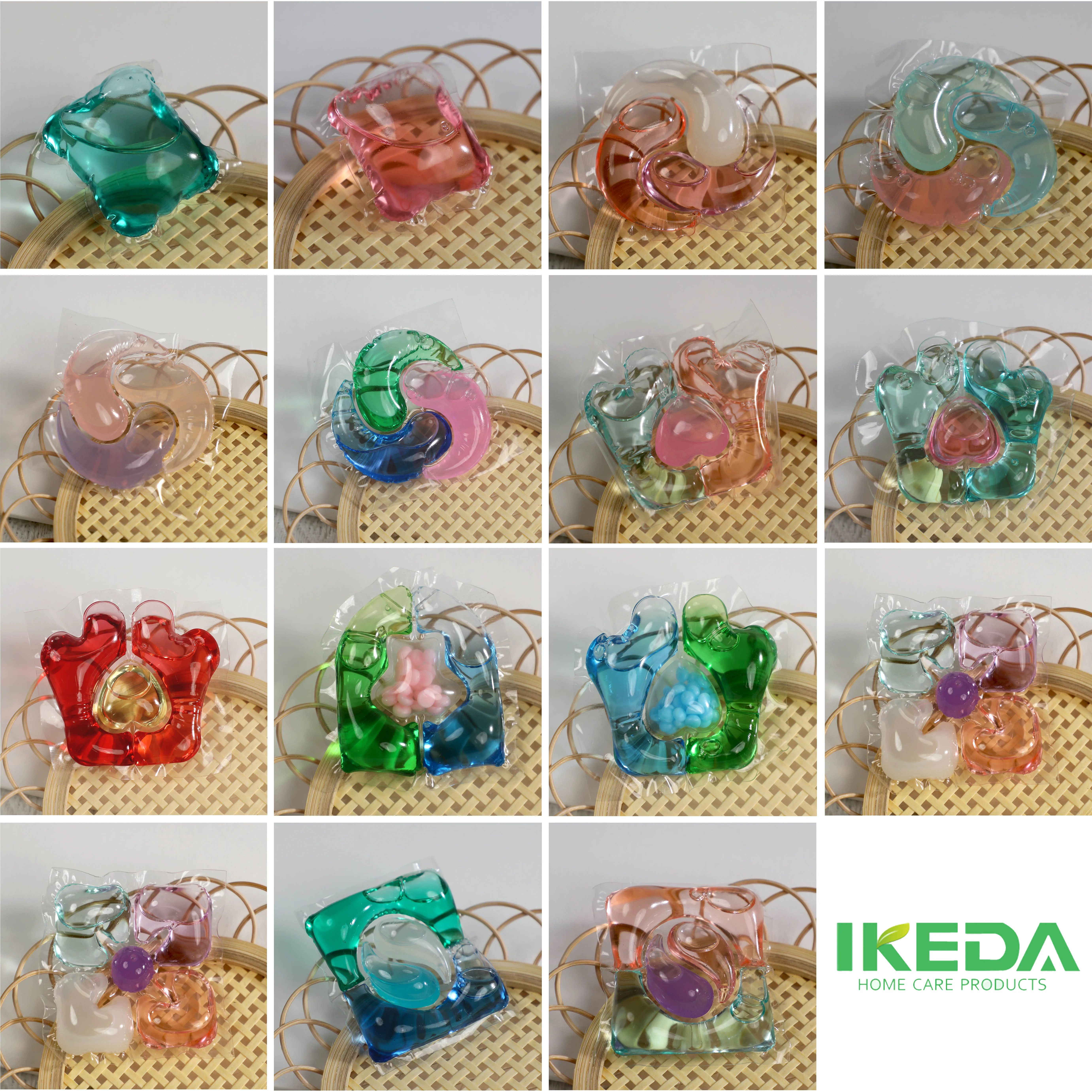 IKEDA Washing powder laundry detergent pods machine yicun laundry detergent capsule biodegradable capsule laundry detergent