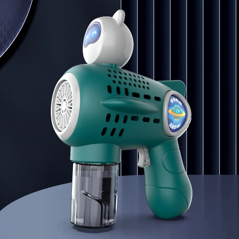 Unisex Automatic Bubble Blower Rocket Toy Gun Battery Operated Plastic Toy Adults Children CPC Certified Bubble Toys Drop