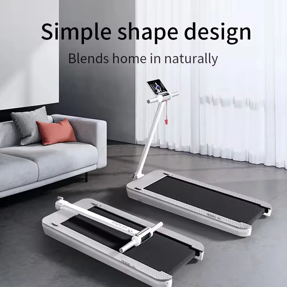 2 in 1 folding professional underdesk gym fitness running equipment portable mini electric walking foldable treadmill for home