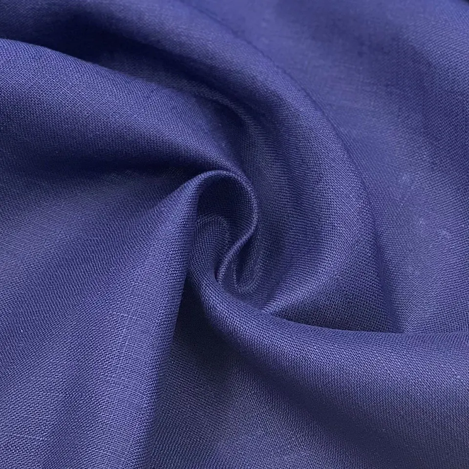 2022 Eco-Friendly Oeko-tex  No MOQ Multi Color Plain Natural Breathable Soft Linen Fabric For Shirt and cloth