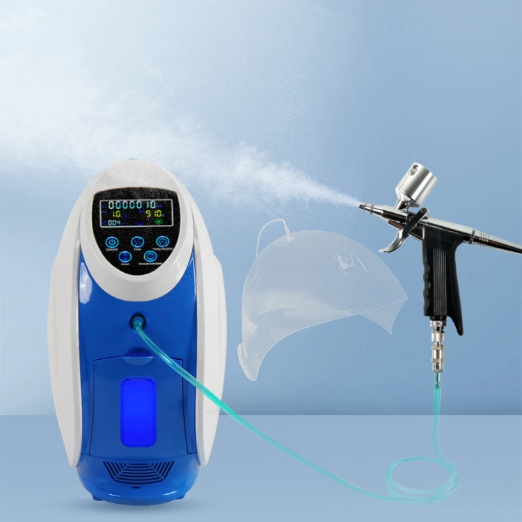 Facial Oxygen Spray Injection Jet Peel Skin Rejuvenation O2 Derm Mask Therapy Oxigen Dome Spray Gun Oxygen Dome O2toderm Machine