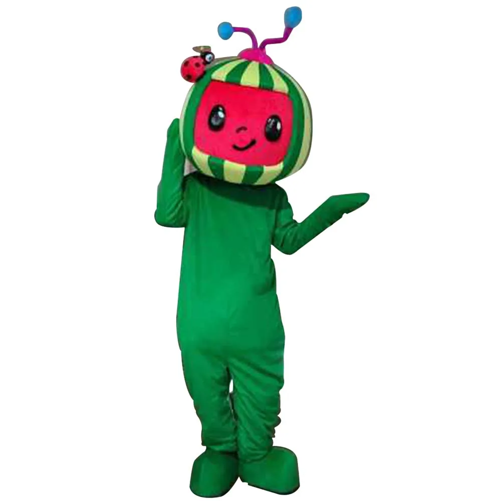 Custom adult cartoon character coco melon mascot costume coco melon adult costume