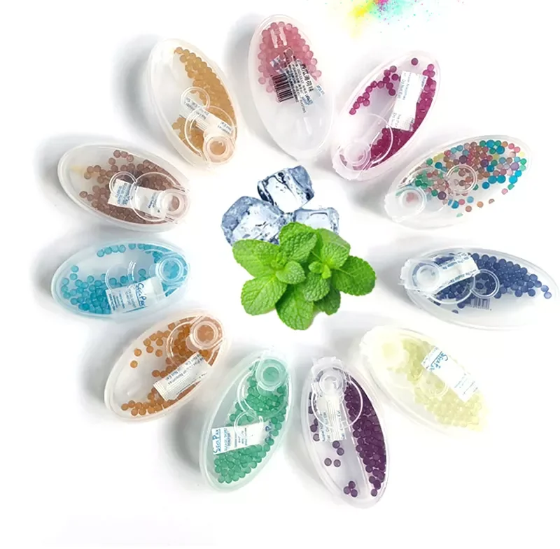 New Custom Tobacco Mentol Topu Flavour Ball Lighter Smoking Tips Crushball Cigarette Filter Rods Capsule