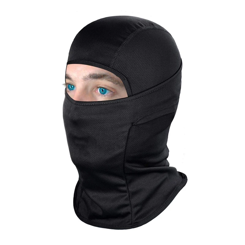 Winter outdoor full face cover women men silk ski cover custom logo printed one hole ski mask