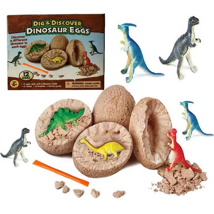 Dig Toy Dinosaur Eggs Archaeological Simulation Fossil Skeleton DIY
