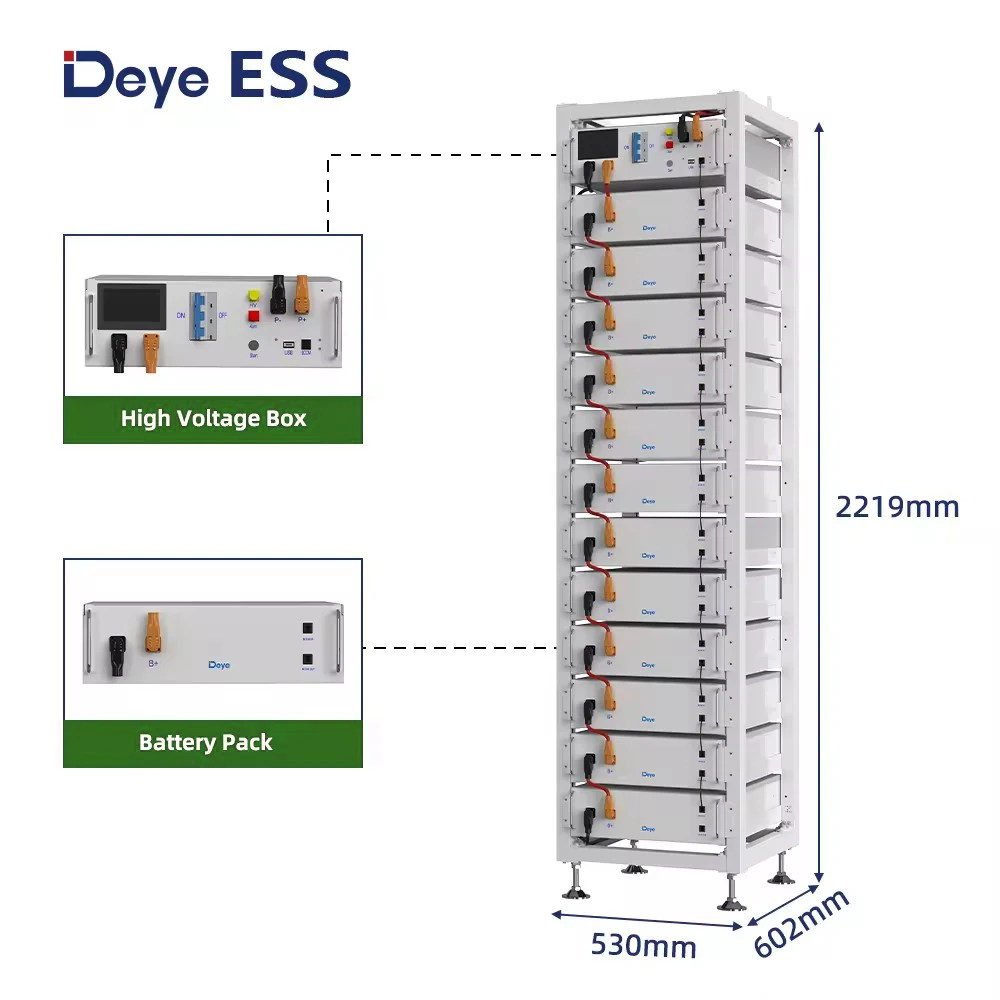 Оптовая цена Deye аккумулятор BOS-GM5.1 409 6 В 512 50 кВтч 100 высокого напряжения аккумуляторная батарея
