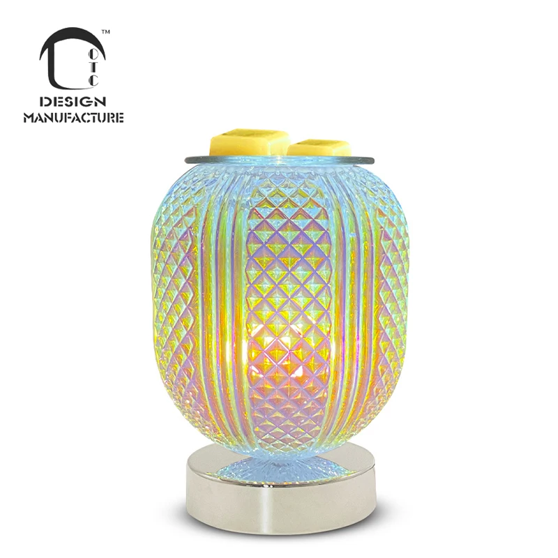 2022 new product Glass Electric Wax Melt Warmer Candle Waxing Warmer Burner