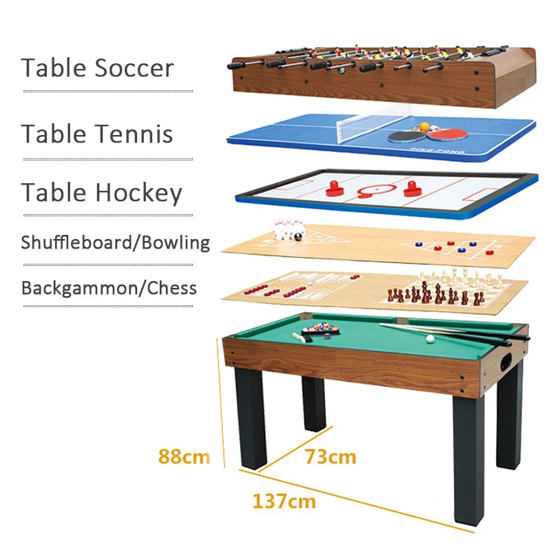 Shawview 8 in 1 Multi-function entertainment table indoor game hot selling
