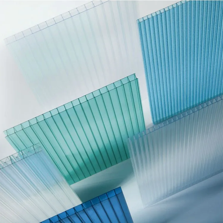 Transparent Corrugated Curved Polycarbonate Solid Sheet Clear PC Roofing Hollow Glass Pc Corrugated Sheet for Sunlight Room