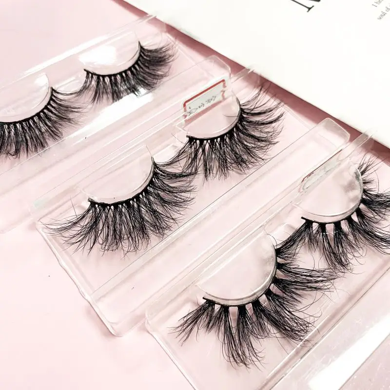 
Custom diamond lovely cruelty free human hair color mink 3d silk lashes eyelashes 