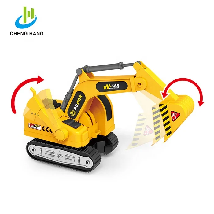 
toy child games cars kids toys construction vehicle semi trailer truck and excavator 