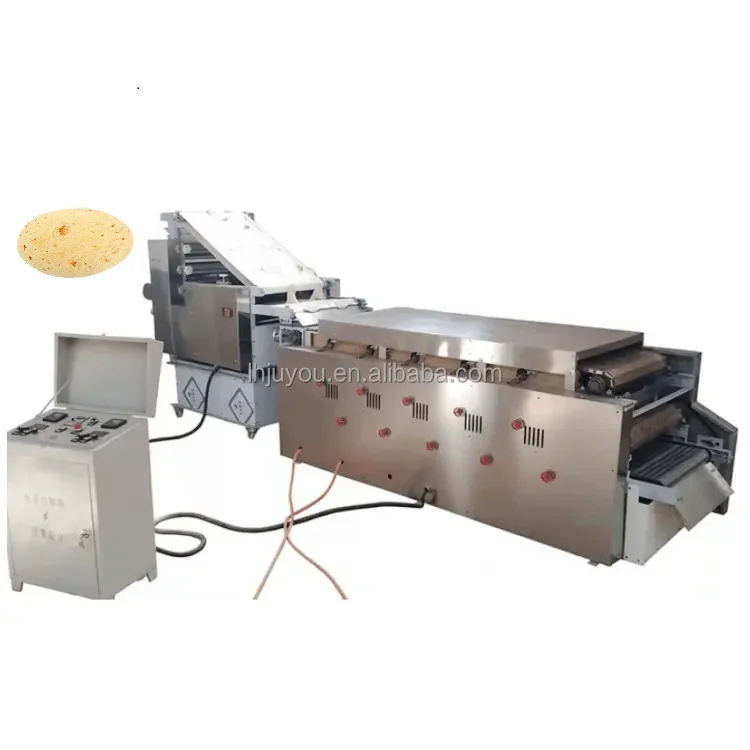 High Quality Full Automatic Flour Tortilla spring roll wrapper machine Chapati Roti Maker Arabic Pita Bread machine