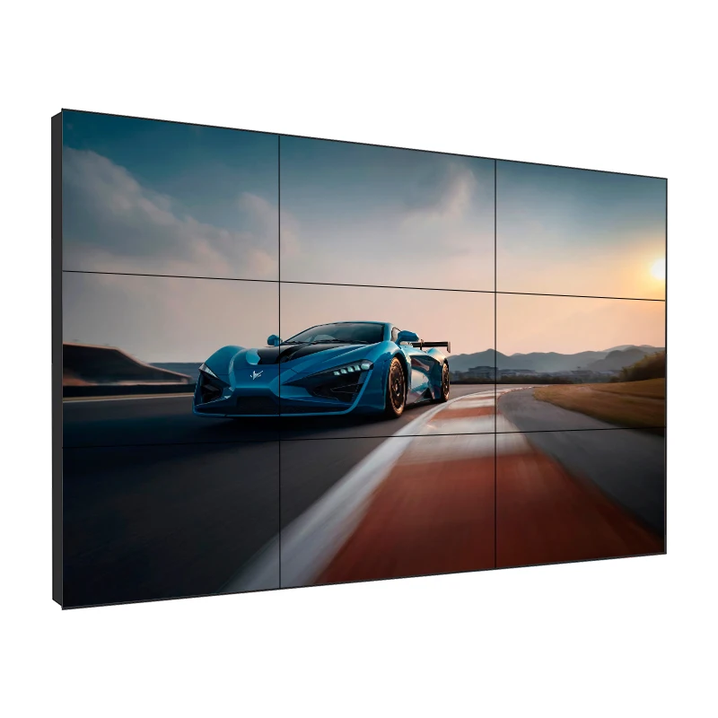 3x3 video controller 55 inch indoor LCD Video Wall Panel control room Screen pop up wall mount video wall display with matrix