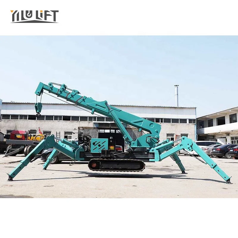 High Efficiency Wireless Remote Control 8T 10T 14T Telescopic Boom Hydraulic Spider Crane