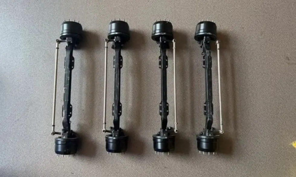 1 / 14 truck model simulation inclined unpowered front axle (with brake version)