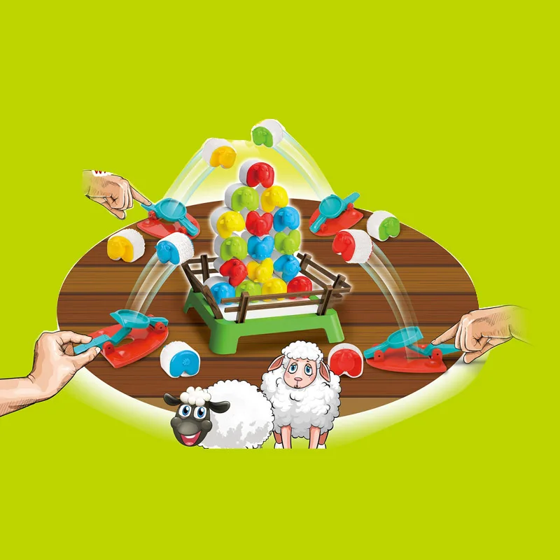 Оптовая продажа лидер продаж настольные игрушки для семейной вечеринки набор игр с подпрыгивающими овцами детские развивающие игры