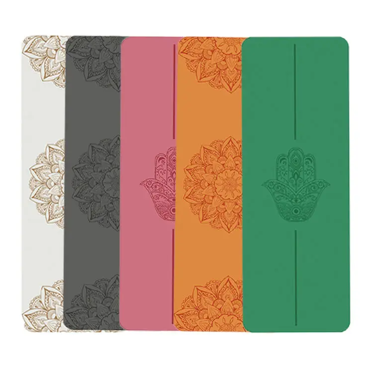 Anti Slip Custom Yoga Mats Eco Friendly Custom Printed PU Yoga Mat Factory