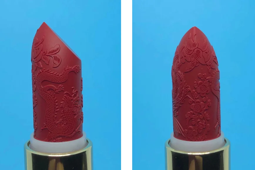 Low MOQ  Lipstick Custom Logo Rubber 12.1mm Silicone Mould Silicone Filling Mold