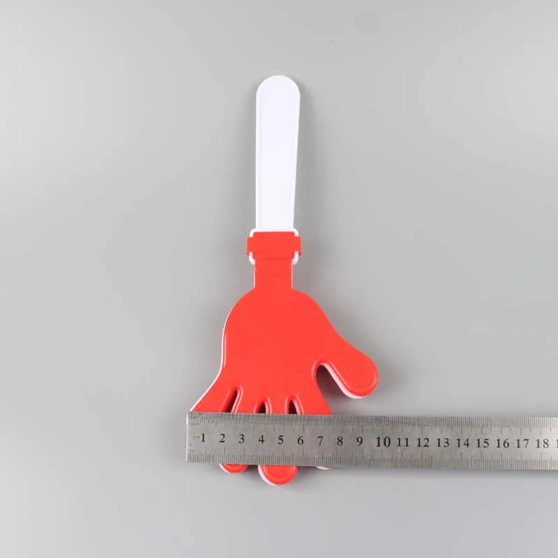 Best Sale Promotional Plastic Football Hand Fan Clapper Cheering Plastic Crafts